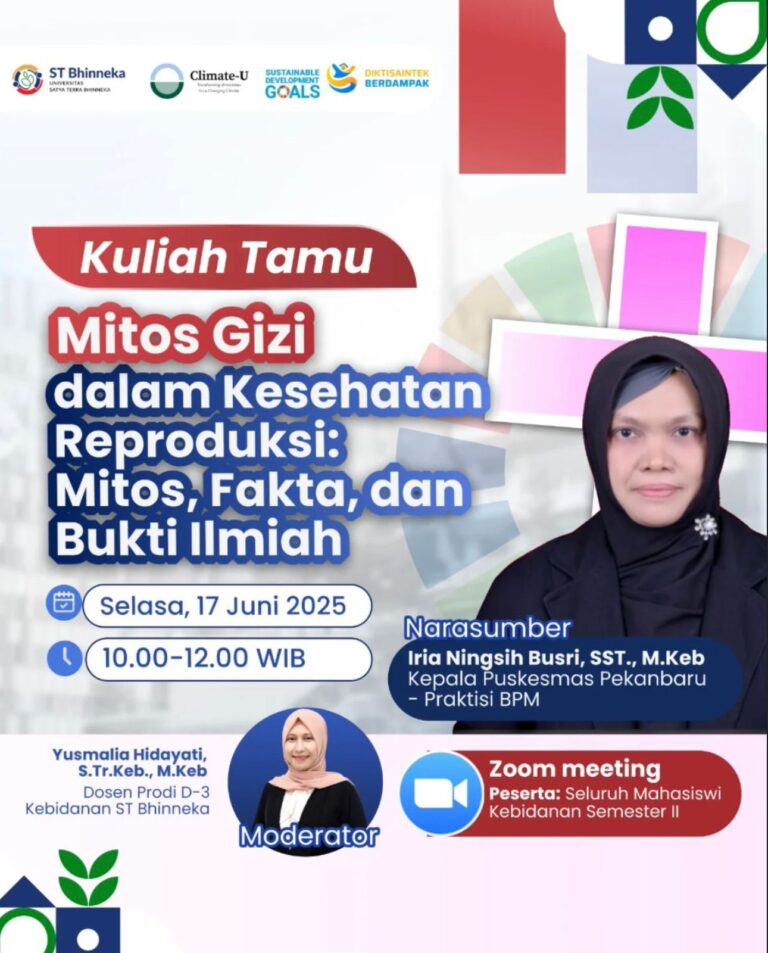 Kuliah Tamu: Mitos Gizi dalam Kesehatan Reproduksi Berbasis Bukti Ilmiah