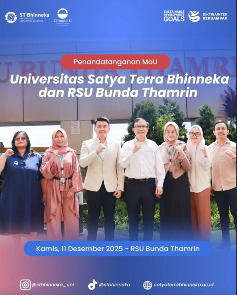 Penandatanganan MoU antara Universitas Satya Terra Bhinneka dan RSU Bunda Thamrin